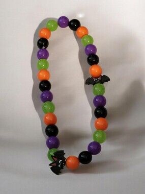 Custom Made Halloween Bead Necklace - Was Made 4 My Pet But Anyone Can Wear